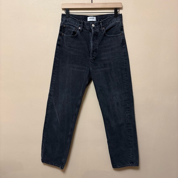 Agolde 90's Mid Rise Loose Jean in Photogram Black Size 26 - Picture 2 of 14